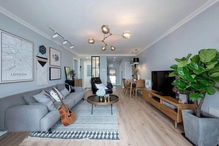 新湖明珠城北歐風格裝修案例 90平米住宅室內裝飾裝修賞析